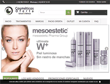 Tablet Screenshot of cosmeticosoferta.com